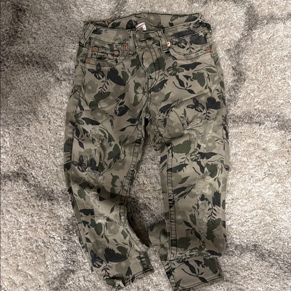 True Religion Camouflage Skinny Pants